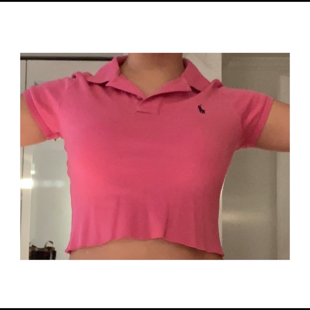 Ralph Lauren cropped collared shirt